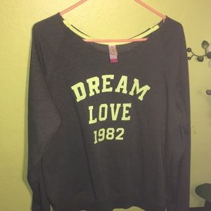 Like new sweatshirt green with grey